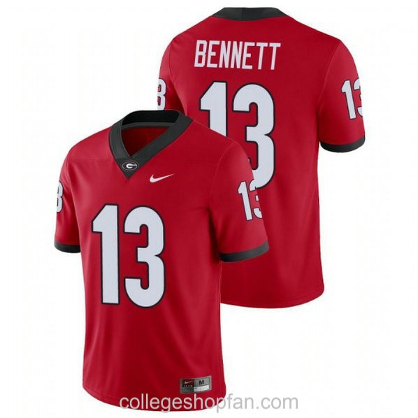 Womens Stetson Bennett Georgia Bulldogs Uga #13 Limited Red Football College Jersey